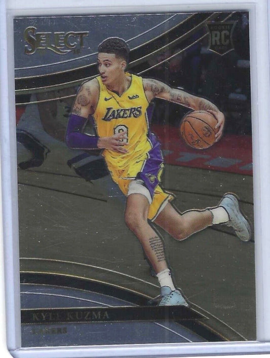 KYLE KUZMA 2017-18 PANINI SELECT COURTSIDE LEVEL ROOKIE RC #216