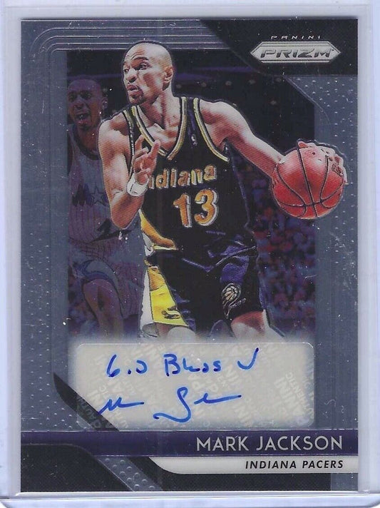 MARK JACKSON 2018 PANINI PRIZM AUTO #S-MJK
