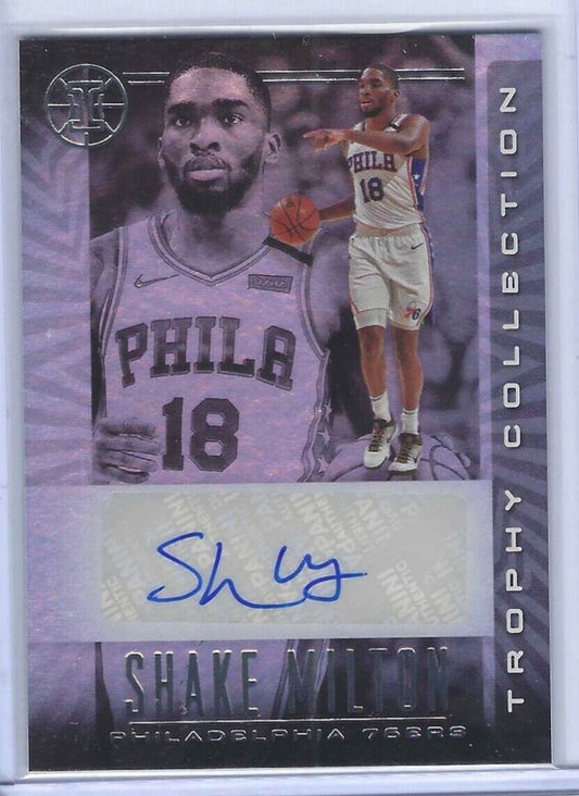 SHAKE MILTON 2019-20 PANINI ILLUSIONS TROPHY COLLECTION AUTO RC #TC-SMT