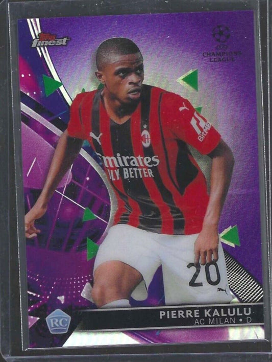 PIERRE KALULU 2021-22 TOPPS FINEST PURPLE REFRACTOR ROOKIE RC #D 233/299