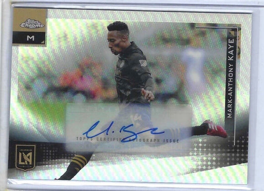 MARK-ANTHONY KAYE 2021 TOPPS CHROME MLS LAFC REFRACTOR AUTO #7