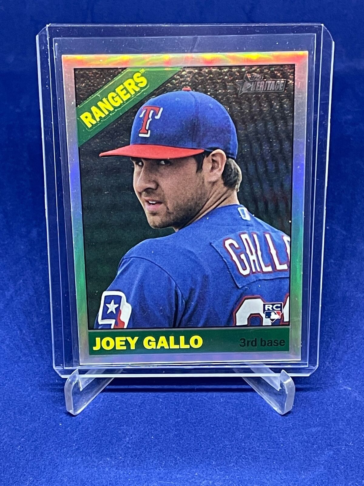 JOEY GALLO 2015 TOPPS HERITAGE CHROME REFRACTOR ROOKIE RC #D 63/566