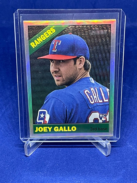JOEY GALLO 2015 TOPPS HERITAGE CHROME REFRACTOR ROOKIE RC #D 63/566