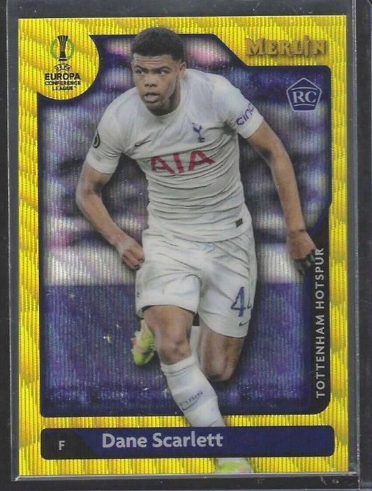 DANE SCARLETT 2021-22 TOPPS MERLIN YELLOW WAVE REFRACTOR RC #D 091/225