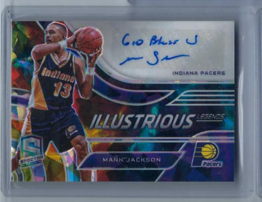 MARK JACKSON 2020-21 PANINI SPECTRA ILLUSTRIOUS LEGENDS ASTRAL PRIZM AUTO #D /35