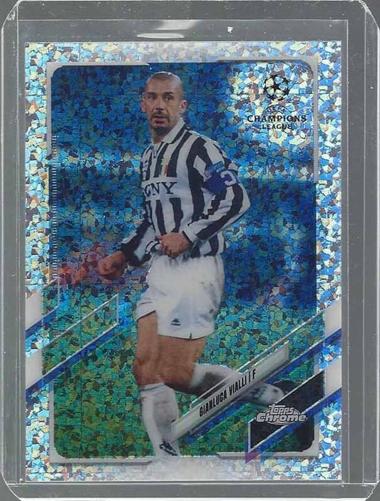 GIANLUCA VIALLI 2020-21 TOPPS CHROME CHAMPIONS LEAGUE SPECKLE DIAMOND REFRACTOR