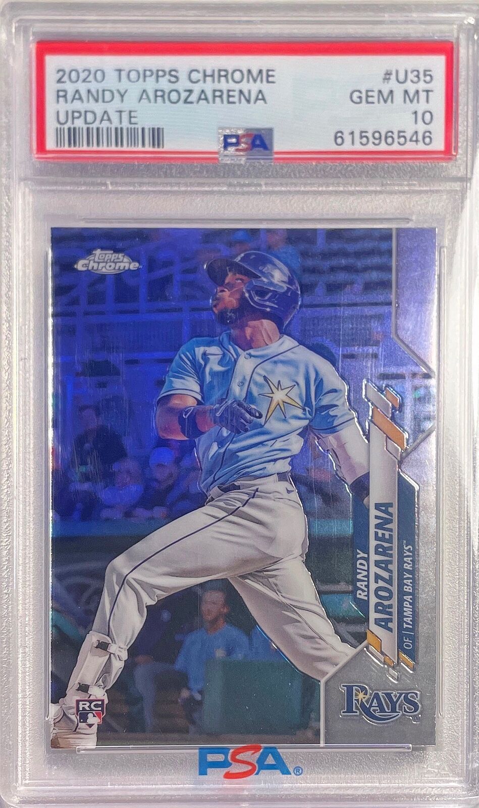 RANDY AROZARENA 2020 TOPPS CHROME UPDATE ROOKIE RC #U35 PSA 10 GEM MINT
