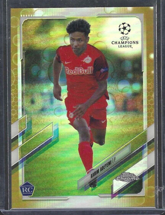 KARIM ADEYEMI 2020-21 TOPPS CHROME GOLD BUBBLES REFRACTOR ROOKIE RC #99