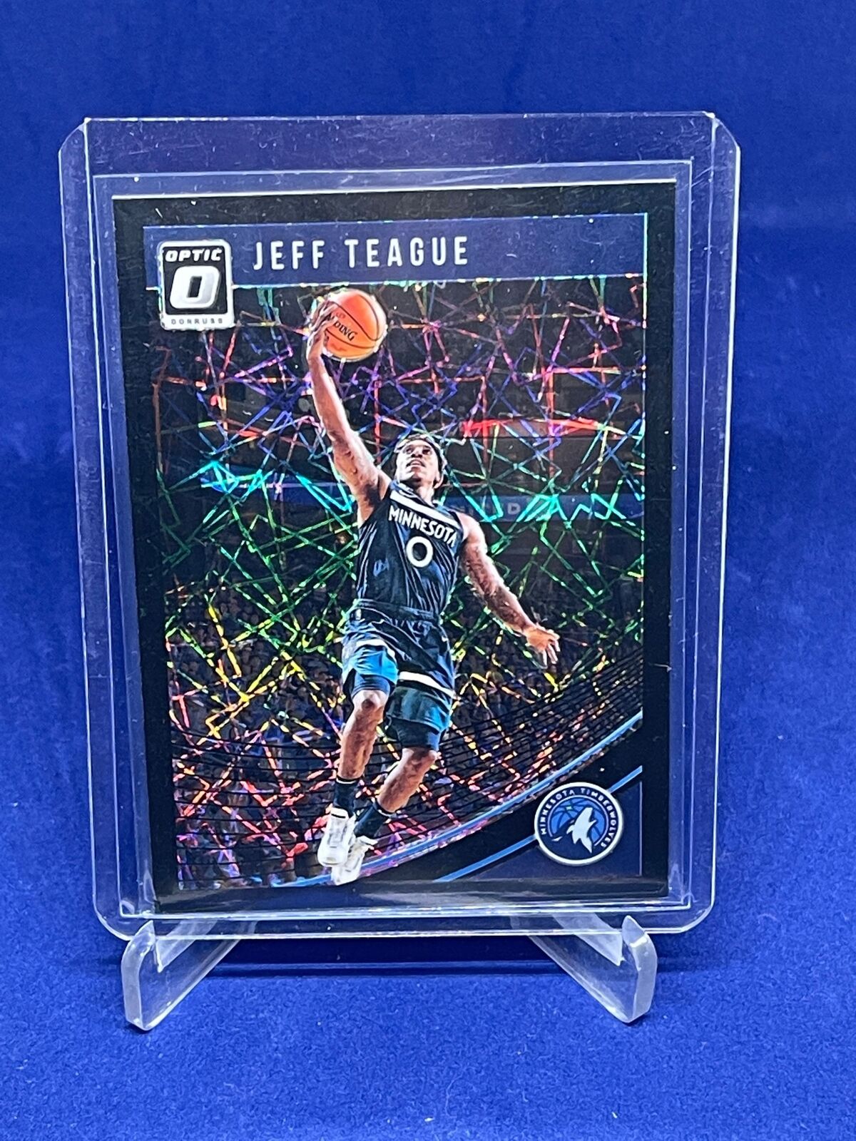 JEFF TEAGUE 2018-19 PANINI DONRUSS OPTIC BLACK VELOCITY HOLO PRIZM #D 4/39