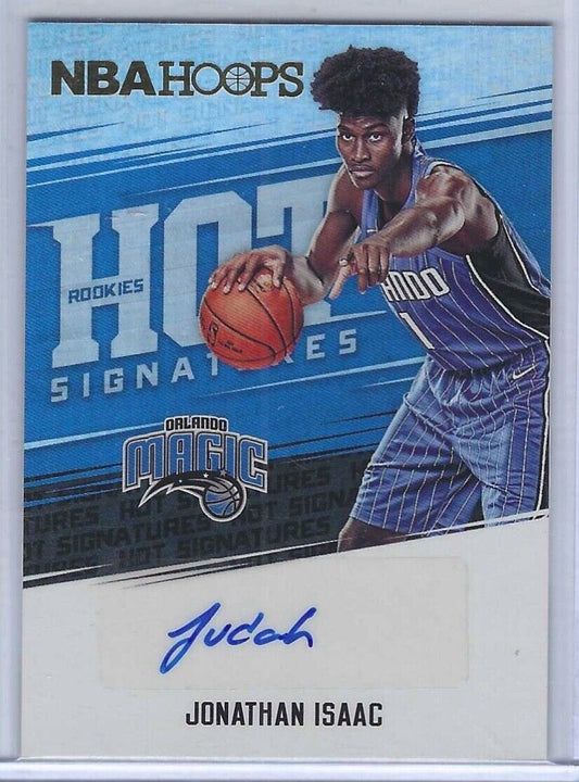 JONATHAN ISAAC 2017-18 PANINI HOOPS HOT SIGNATURES ROOKIE AUTO RC #HSR-JI