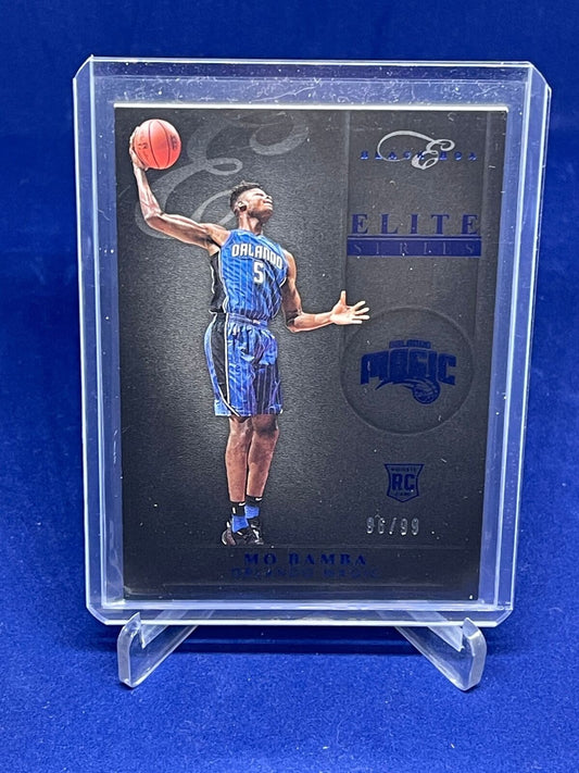 MO BAMBA 2018-19 PANINI CHRONICLES ELITE SERIES BLUE ROOKIE RC #D 96/99