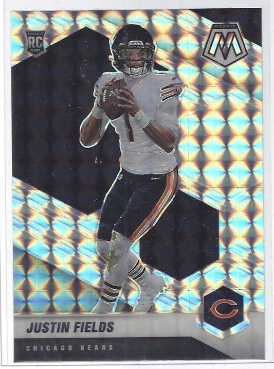 JUSTIN FIELDS 2021 PANINI MOSAIC SILVER MOSAIC PRIZM ROOKIE RC #304