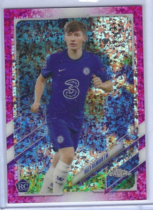 BILLY GILMOUR 2020-21 TOPPS CHROME PINK SPECKLE MINI DIAMOND REFRACTOR RC /175