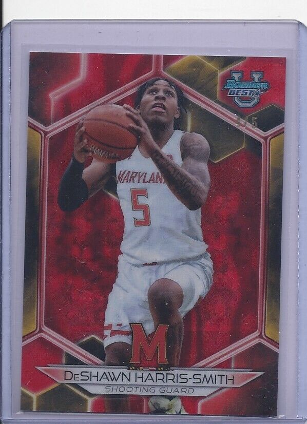 DESHAWN HARRIS-SMITH 2023 BOWMANS BEST RED LAVA REFRACTOR #D 4/5