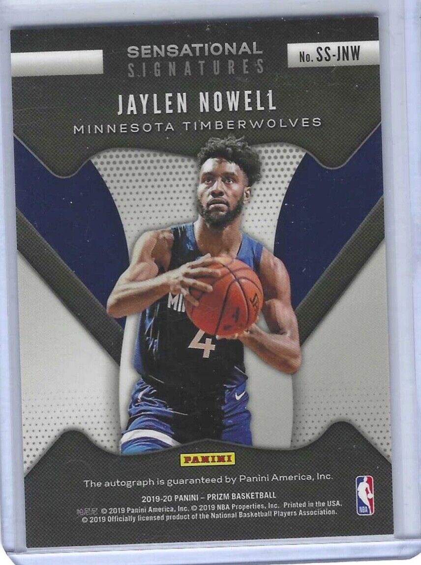 JAYLEN NOWELL 2019-20 PANINI PRIZM SENSATIONAL SIGNATURES AUTO RC #SS-JNW