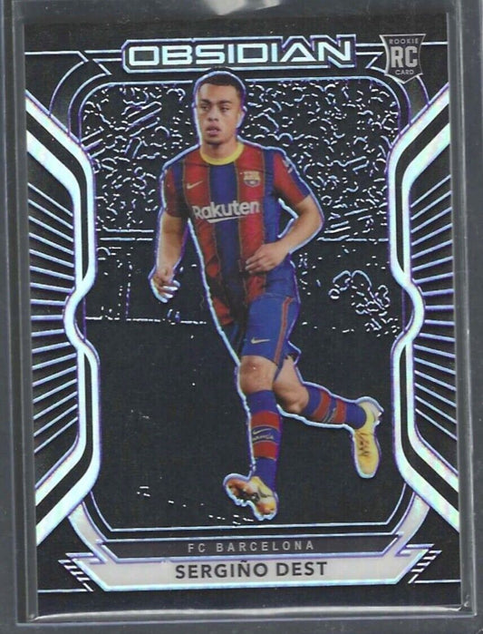 SERGINO DEST 2020-21 PANINI OBSIDIAN PURPLE ETCH PRIZM ROOKIE RC #D 26/75