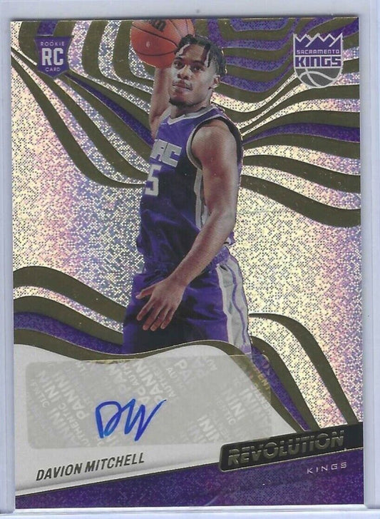 DAVION MITCHELL 2021-22 PANINI REVOLUTION ROOKIE AUTO RC #RA-DML