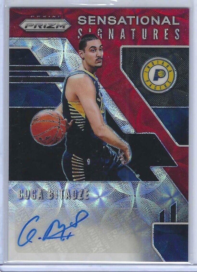GOGA BITADZE 2019-20 PANINI PRIZM RED SCOPE CHOICE PRIZM ROOKIE AUTO RC #GG-GGB