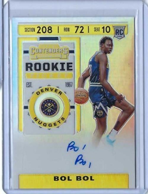 BOL BOL 2019-20 CONTENDERS ROOKIE TICKET PREMIUM PRIZM ON CARD AUTO RC #112