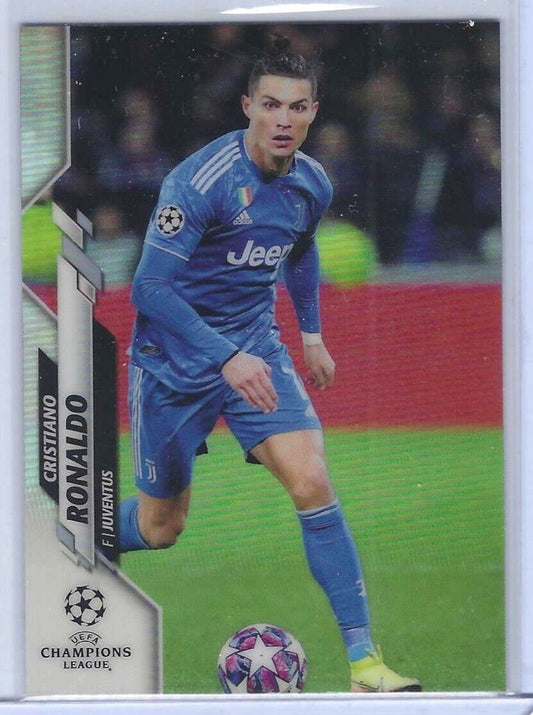 CRISTIANO RONALDO 2019-20 TOPPS CHROME UEFA REFRACTOR PHOTO VARIATION SSP #100