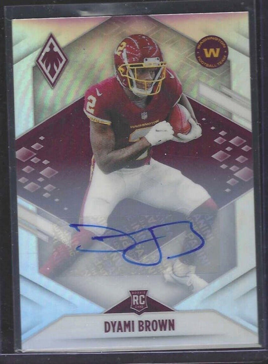 DYAMI BROWN 2021 PANINI PHOENIX SILVER PRIZM ROOKIE AUTO RC #125