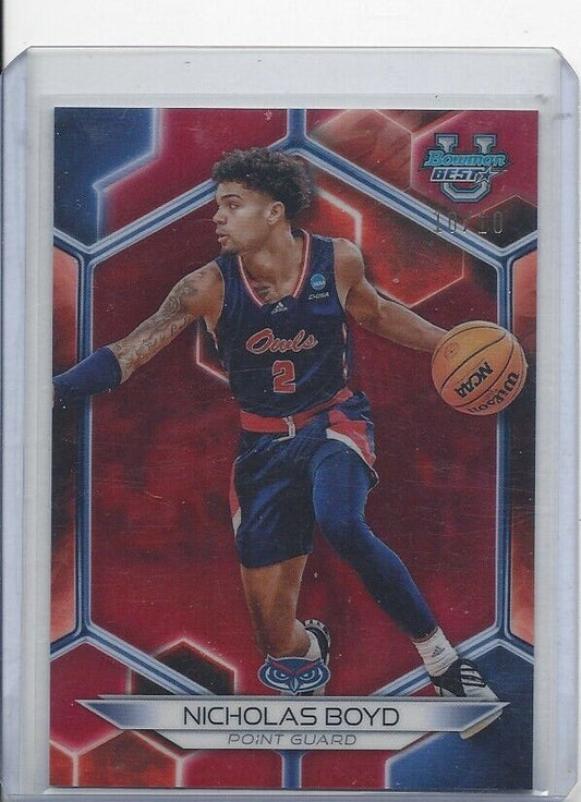 NICHOLAS BOYD 2023 BOWMANS BEST RED REFRACTOR #D 10/10