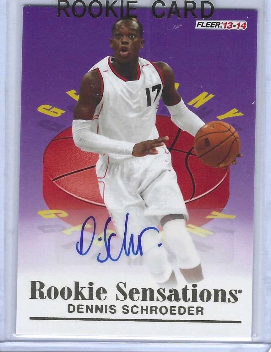 DENNIS SCHROEDER 2013-14 FLEER RETRO ROOKIE SENSATIONS AUTO RC #RS-10