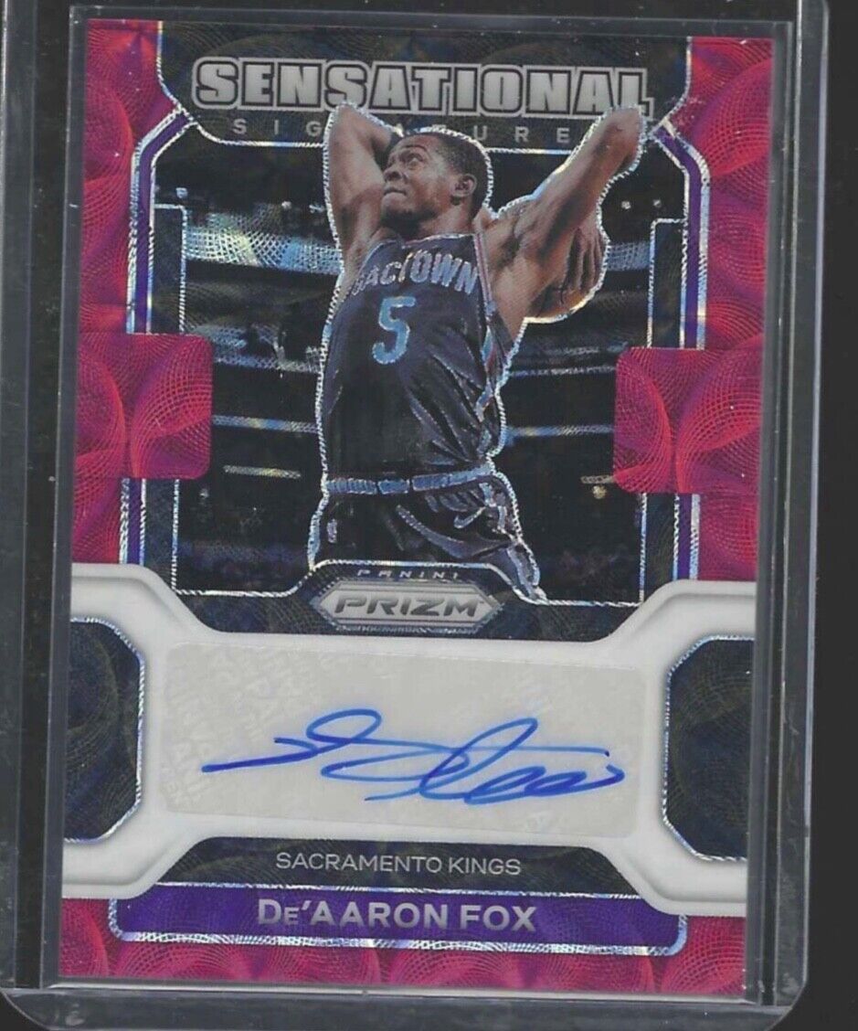 DE'AARON FOX 2021-22 PANINI PRIZM RED CHOICE PRIZM AUTO #SS-DAF