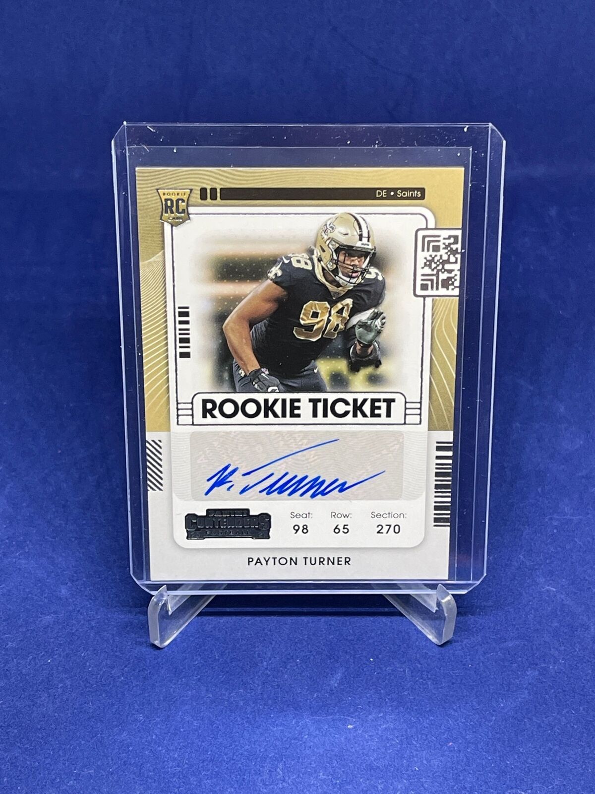 PAYTON TURNER 2021 PANINI CONTENDERS ROOKIE TICKET AUTO RC #156