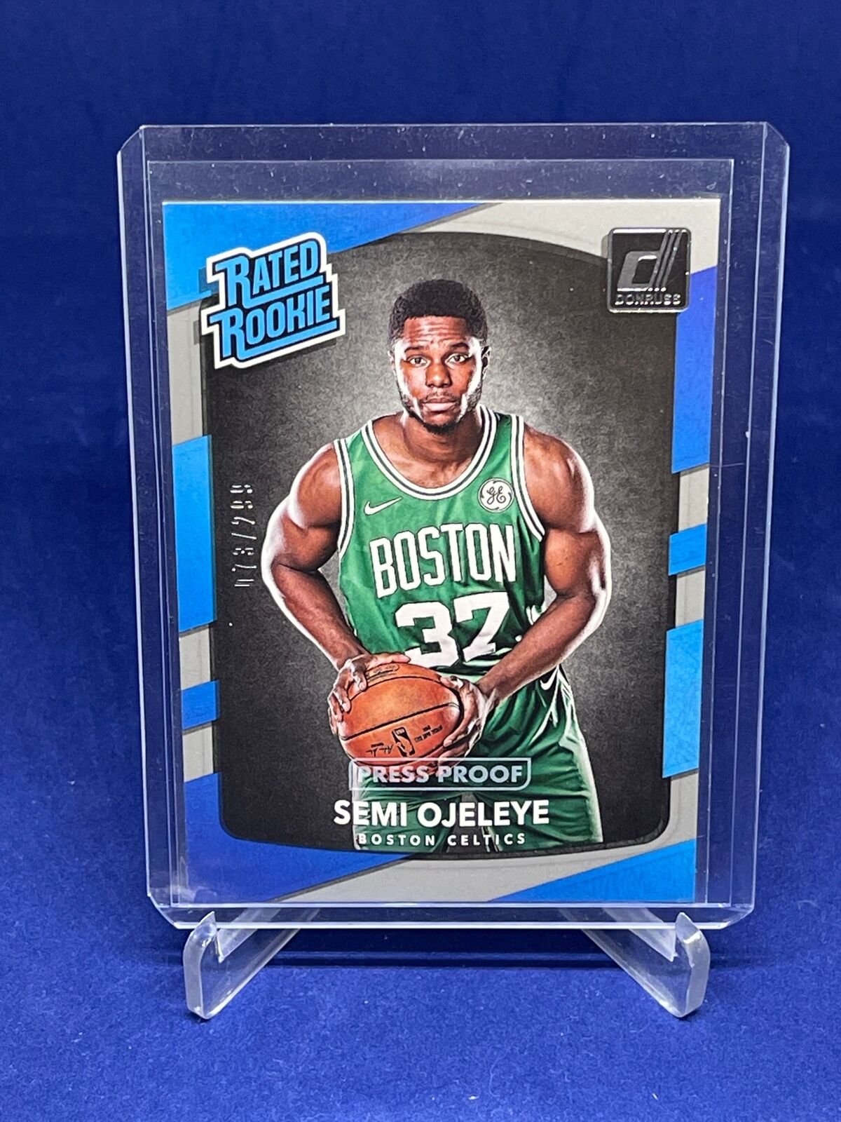 SEMI OJELEYE 2017-18 PANINI DONRUSS RATED ROOKIE PRESS PROOF RC #D 73/299