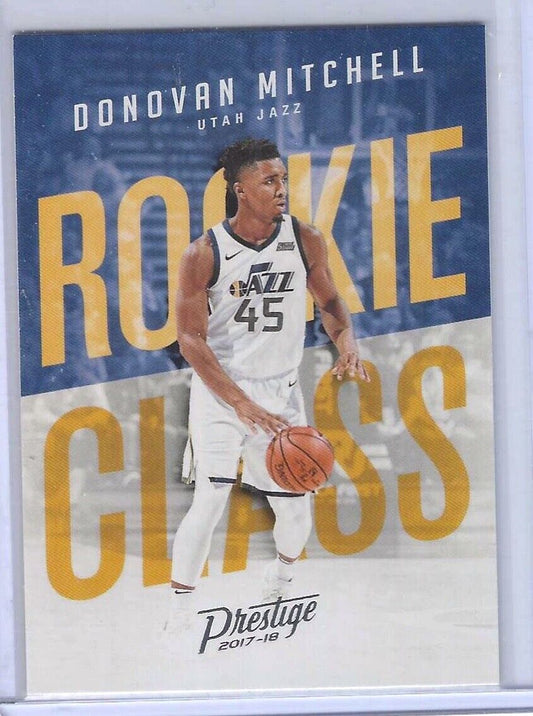 DONOVAN MITCHELL 2017-18 PANINI PRESTIGE ROOKIE CLASS RC #13