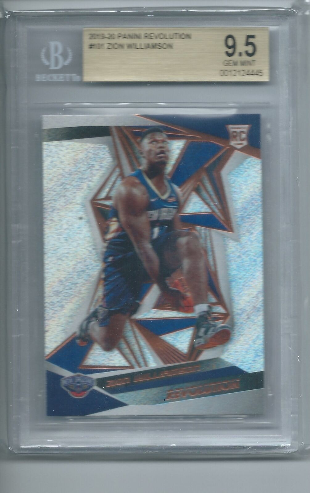 ZION WILLIAMSON 2019-20 PANINI REVOLUTION RC #101 BGS 9.5 GEM MINT