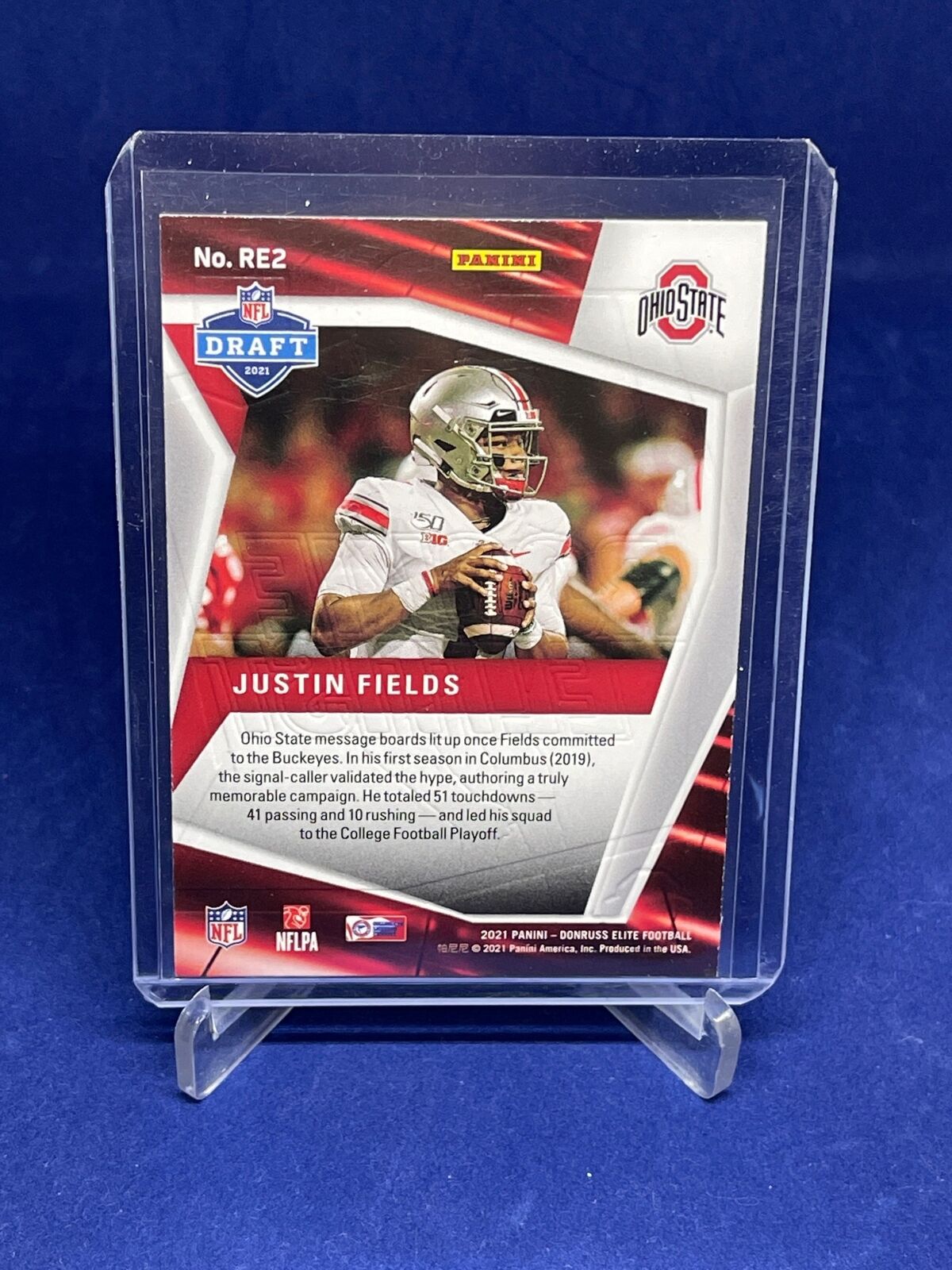 JUSTIN FIELDS 2021 PANINI DONRUSS ELITE ROOKIE ELITIST RC
