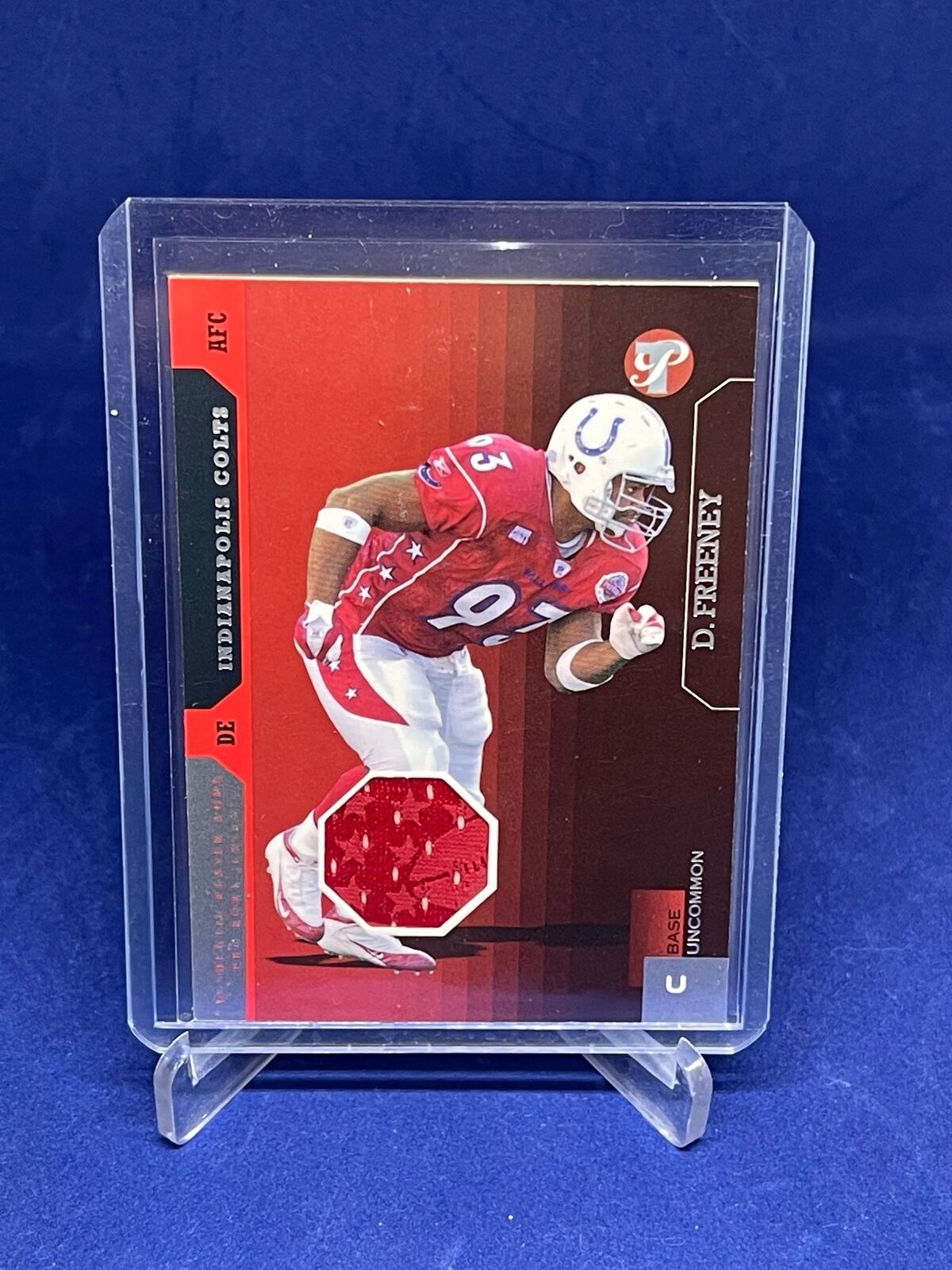 DWIGHT FREENEY 2005 TOPPS PRISTINE PRO BOWL JERSEY PATCH CARD #D 127/500