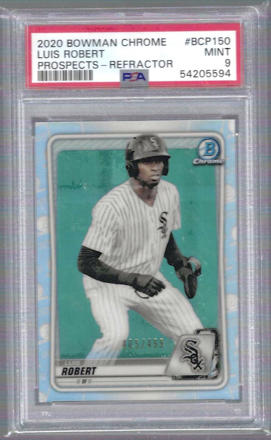 LUIS ROBERT 2020 BOWMAN CHROME PROSPECTS REFRACTOR /499 PSA 9 MINT