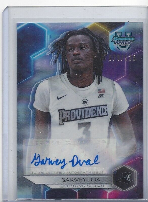 GARWEY DUAL 2023 BOWMANS BEST UNIVERSITY PROVIDENCE REFRACTOR AUTO #D 79/125