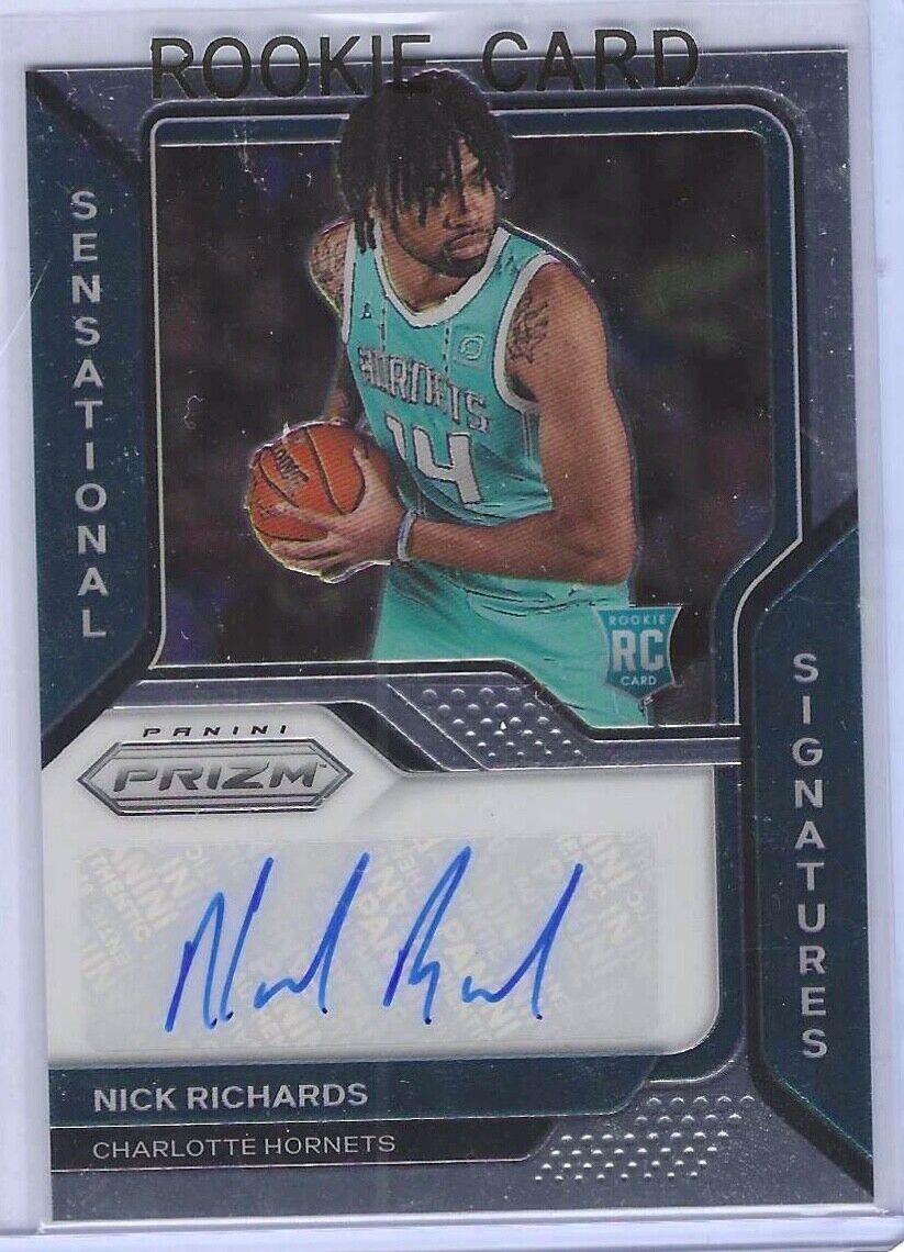 NICK RICHARDS 2020-21 PANINI PRIZM ROOKIE AUTO RC #SS-NRS