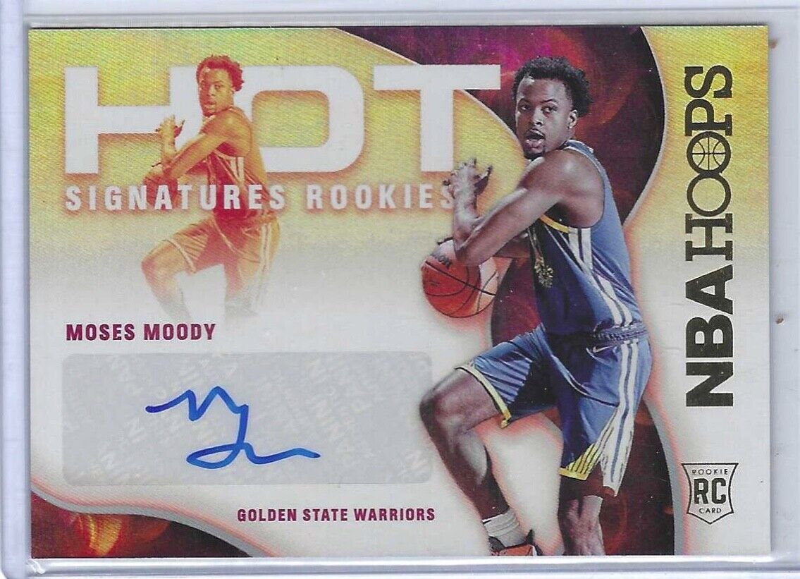 MOSES MOODY 2021-22 PANINI NBA HOOPS HOT SIGNATURES ROOKIES AUTO RC #HSR-MM
