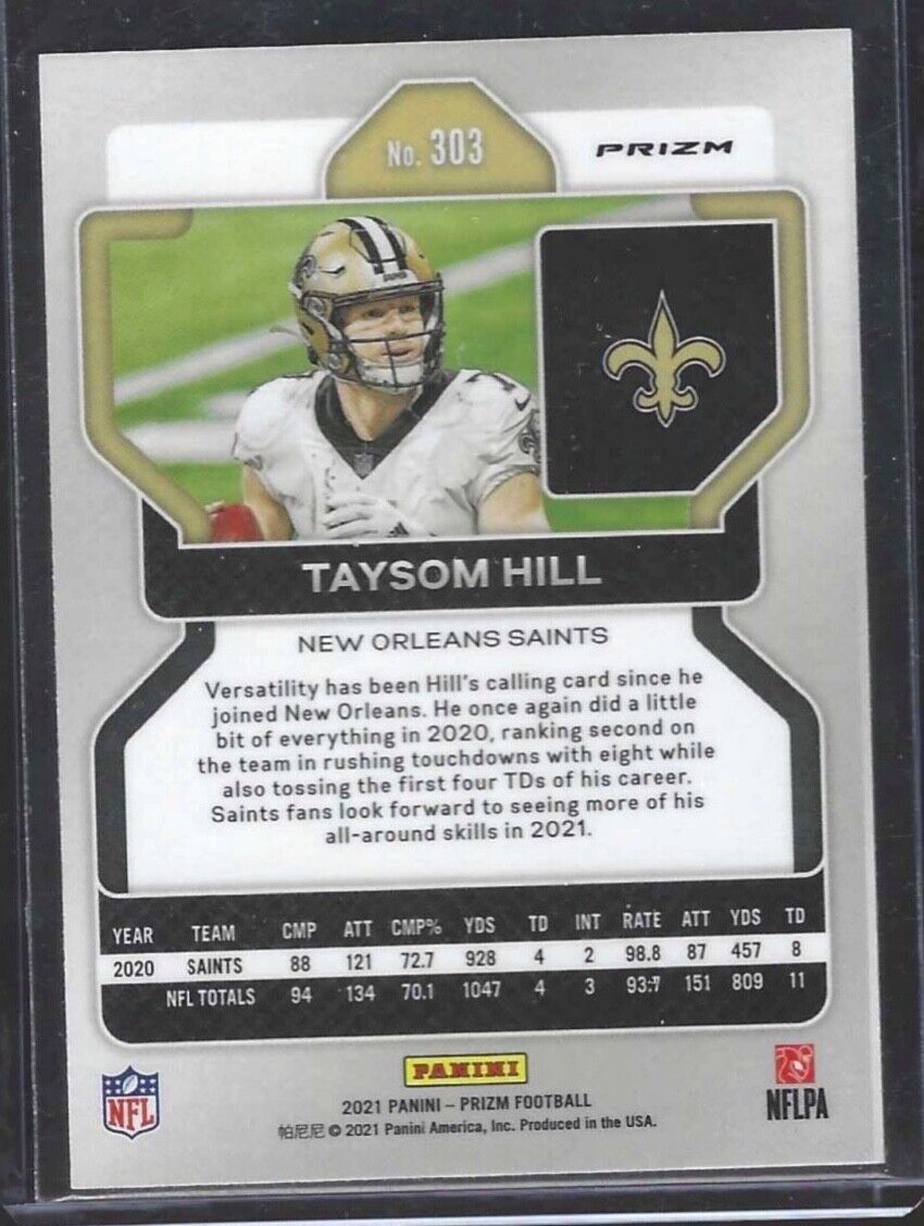TAYSOM HILL 2021 PANINI PRIZM CHECKERBOARD PRIZM SSP #303