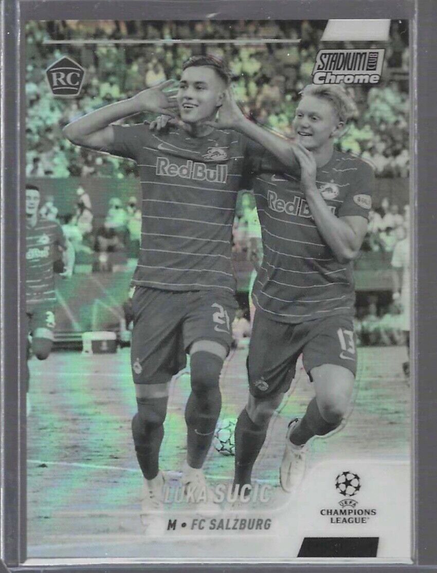 LUKA SUCIC 2021-22 TOPPS STADIUM CLUB CHROME NEGATIVE REFRACTOR RC #D 036/299