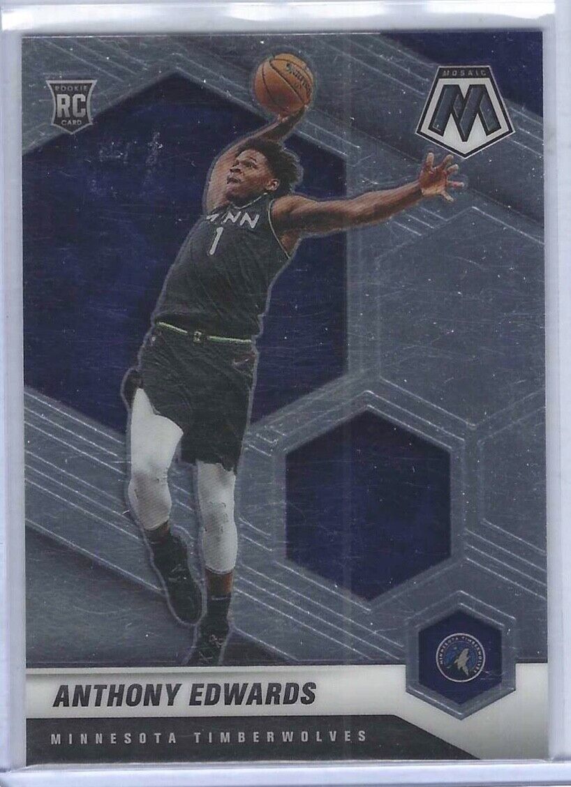ANTHONY EDWARDS 2020-21 PANINI MOSAIC ROOKIE RC #201