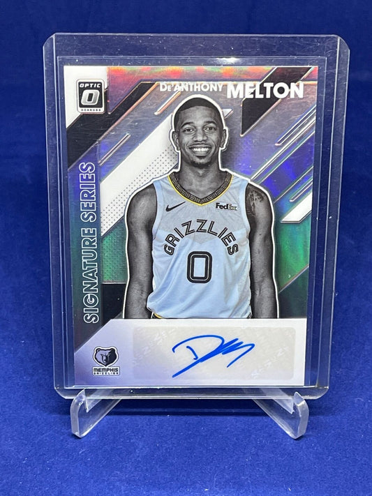 DE'ANTHONY MELTON 2019-20 DONRUSS OPTIC SIGNATURE SERIES SILVER PRIZM AUTO