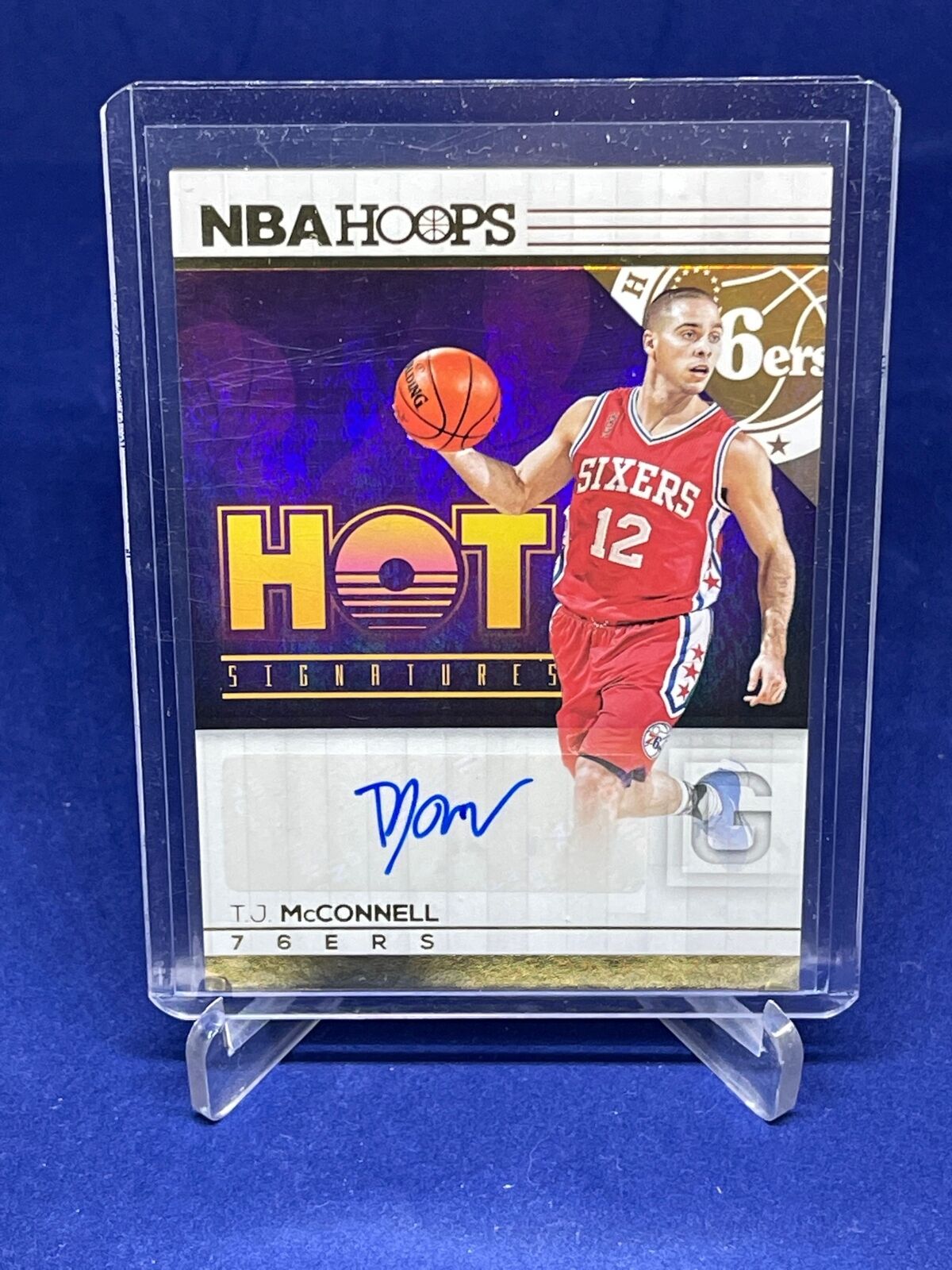 TJ MCCONNELL 2016-17 PANINI NBA HOOPS HOT SIGNATURES AUTO #3