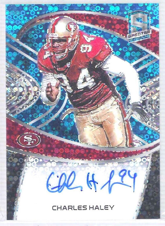 CHARLES HALEY 2021 PANINI SPECTRA BLUE SCOPE PRIZM AUTO #D 29/30