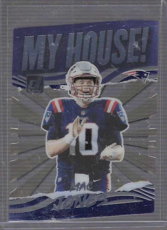 MAC JONES 2021 PANINI CLEARLY DONRUSS MY HOUSE! INSERT ROOKIE RC #CMH-MJ