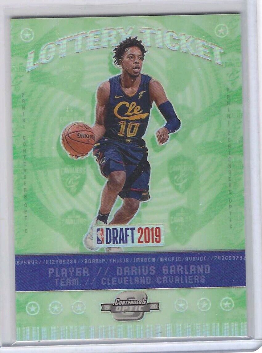 DARIUS GARLAND 2019-20 OPTIC CONTENDERS SILVER PRIZM LOTTERY TICKET ROOKIE RC #5