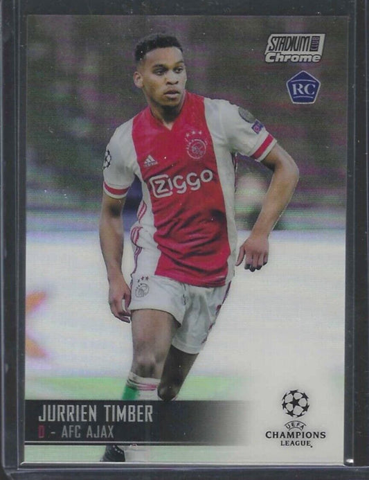 JURRIEN TIMBER 2020-21 TOPPS STADIUM CLUB CHROME ROOKIE REFRACTOR RC #7
