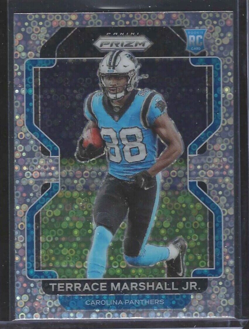 TERRACE MARSHALL 2021 PANINI PRIZM SILVER NO HUDDLE VARIATION ROOKIE RC #V-348
