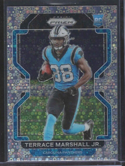 TERRACE MARSHALL 2021 PANINI PRIZM SILVER NO HUDDLE VARIATION ROOKIE RC #V-348