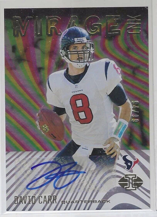 DAVID CARR 2021 PANINI ILLUSIONS MIRAGE INK AUTO #D 94/99